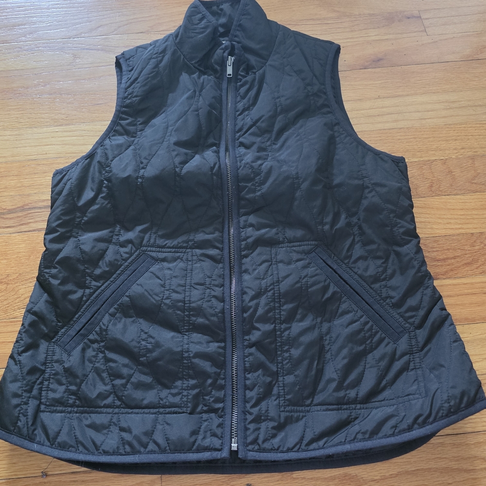 Old Navy Black Quilted Vest